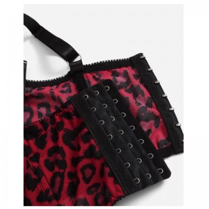 Συν leopard ruched bust underwire bra