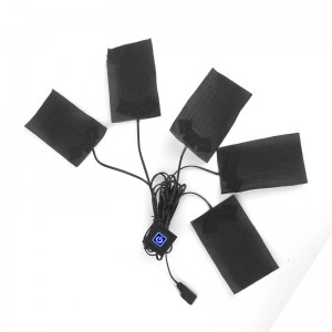 Κατασκευαστής υψηλής ποιότητας 5V 7.4V ηλεκτρικές ίνες άνθρακα για μπουφάν ενδυμάτων