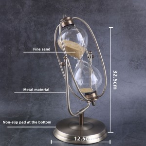 Χρονοδιακόπτης περιστρεφόμενο ρολόι άμμου Ευρωπαϊκό στυλ σαλόνι διακόσμηση διακοσμητικά διακοσμητικά γενέθλια δώρο γενεθλίων3...