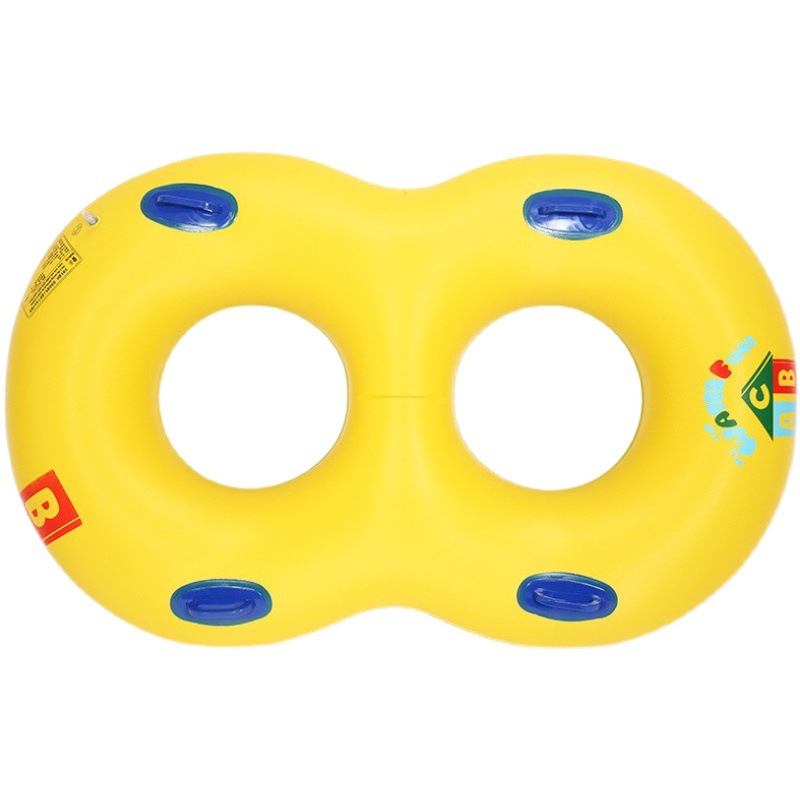 Φουσκωτό διπλό δαχτυλίδι κολύμβησης ζωής, για αρσενικά και θηλυκά ζευγάρια γονέα-παιδί παιχνίδια νερού rafting