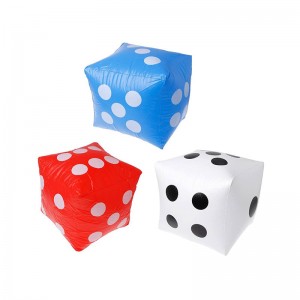 Προσαρμοσμένο φουσκωτό ζάρια Μεγάλη ανατίναξη κύβος, διακόσμηση πάρτι πισίνας