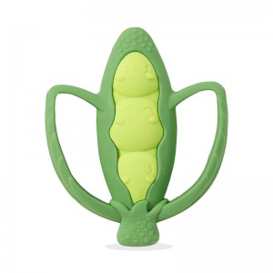 Soft Bea Pod σχήμα σιλικόνη αισθητήρια μωρό οδοντοφυΐα παιχνίδια