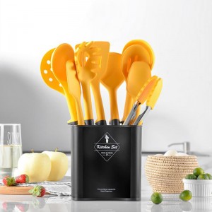 10 PCS Ανθεκτικά σε θερμότητα Αξεσουάρ κουζίνας Μη κολλητικές εργασίες μαγειρέματος σιλικόνης μαγειρικά σκεύη σετ