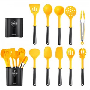 10 PCS Ανθεκτικά σε θερμότητα Αξεσουάρ κουζίνας Μη κολλητικές εργασίες μαγειρέματος σιλικόνης μαγειρικά σκεύη σετ