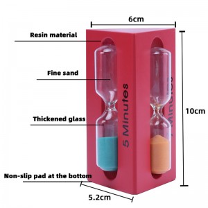 3-σε-1 3/5/7 λεπτό τριγωνικό ξύλινο ξύλινο ξύλινο άμμο Παιδιά ρολογιού ρολόι Χρονοδιακόπτη σάντου