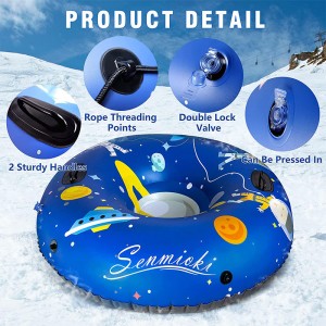 Χειμερινές υπαίθριες παιγνίδι γονέων-παιδιού παχιά ανθεκτικό στο κρύο χώρο φουσκωτό χιονισμένο σωλήνα