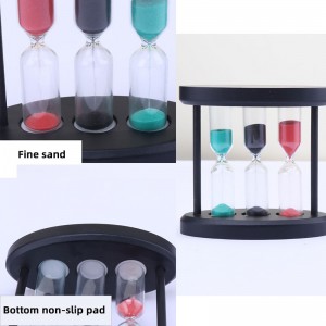 3 σε 1 χρονοδιακόπτη από γυαλί από γυαλί για κουζίνα για κουζίνα μαγειρέματος ευρωπαϊκό δημιουργικό ξύλινο μεταλλικό χρονομετρητ...