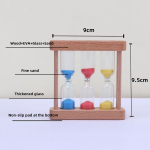 Το εργοστάσιο μπορεί να προσαρμοστεί 3 σε 1 χρονοδιακόπτη από γυαλί από γυαλί για κουζίνα για μαγειρική κουζίνα ευρωπαϊκό δημιουρ...