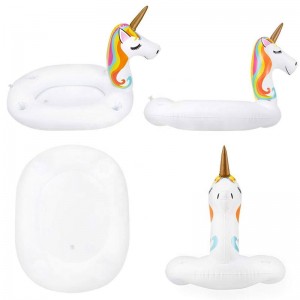 Πλωτός κάτοχος ποτών πάγου, ποτό φρούτων μπουφέ με μπάρμπεκιου μπάρμπεκιου, φουσκωτό μπαρ Unicorn