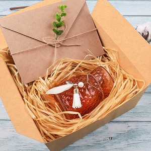 Moretoes Brown Gift Boxes Kraft Pack 8x8x4 ίντσες, κουτιά χαρτιού δώρου χαρτιού με καπάκια για δώρα Χριστουγέννων, κιβώτια προτάσεων παράνυμφων, κου...