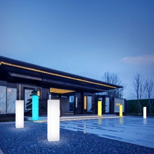 υπαίθρια αδιάβροχο φεστιβάλ κήπου Φεστιβάλ πάρτι πάρτι εκδήλωση Γάμος LED διακοσμητικές λαμπτήρες δαπέδου ουράνιο τόξο χρώμα τετ...