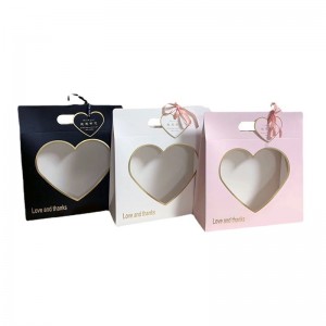 Λουλούδι κουτί αγάπη Χειρό κουτί χαρτιού δώρο κουτί συσκευασίας κουτιού αδιάβροχο πτυσσόμενο χαρτοκιβώτιο υλικό συσκευασίας λο...