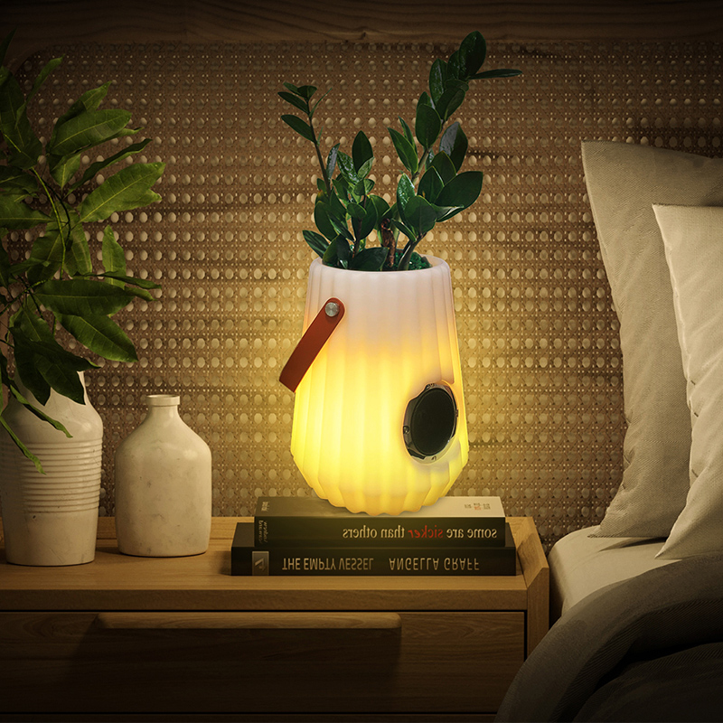 LED Lighted Flower Pot Indoor/outdoor Creative Smart Table Lamp για σαλόνι, κρεβατοκάμαρα, διακόσμηση κήπου, φώτα LED Bucket LED με Bluetooth