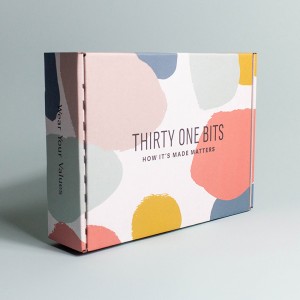 Διπλής πλευράς ροζ αεροπλάνο κουτί τετράγωνο Express Express Clothing T-Shirt Box