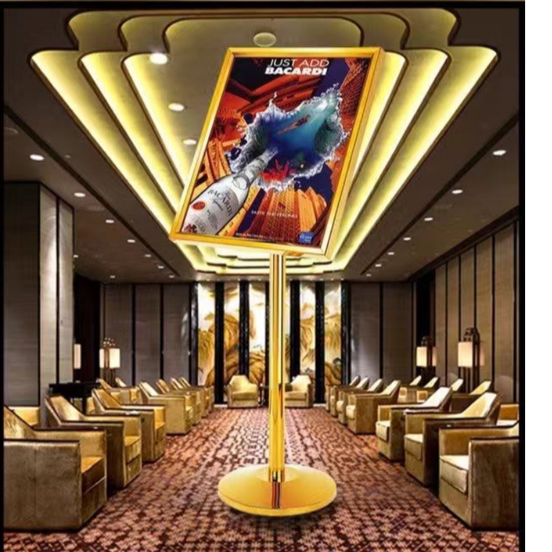 Hotel Restaurant Lobby Brand Display Rack Rack