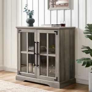 Κουζίνα τραπεζαρία σαλόνι αποθήκευσης μπουφέ, 32 ίντσες, 2 πόρτες διπλό ράφι, σύγχρονο στυλ