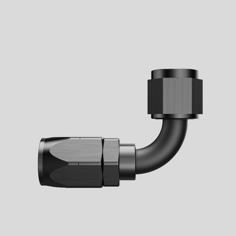 90 βαθμούς αλουμινίου περιστρεφόμενο ένα εξάρτημα άκρου του σωλήνα για πλεκτή γραμμή καυσίμου