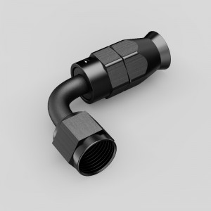 Αλουμινένιο σωλήνα σωλήνα πετρελαίου καυσίμου σωλήνα πετρελαίου καυσίμου 90 μοίρες άκρο και εξαρτήματα AN4 AN8 AN8 AN10 AN12