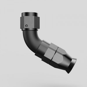 Προσαρμογέας εξαρτημάτων τερματισμού εύκαμπτου σωλήνα PTFE 60 βαθμών