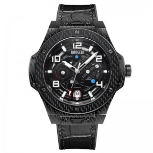 Baogela Men \\\\ Watch Mechanical Watch Automatic Hollow Fashion Men \\\\ Luminous Large Dial 50m Αδιάβροχο ρολόι 2001 Μαύρο