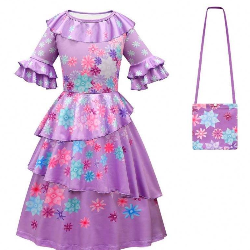 2022 Πριγκίπισσα Encanto Mirabel Φόρεμα κοστουμιών Κόμμα Encantoisabela Madrigal Costume HCIS-006