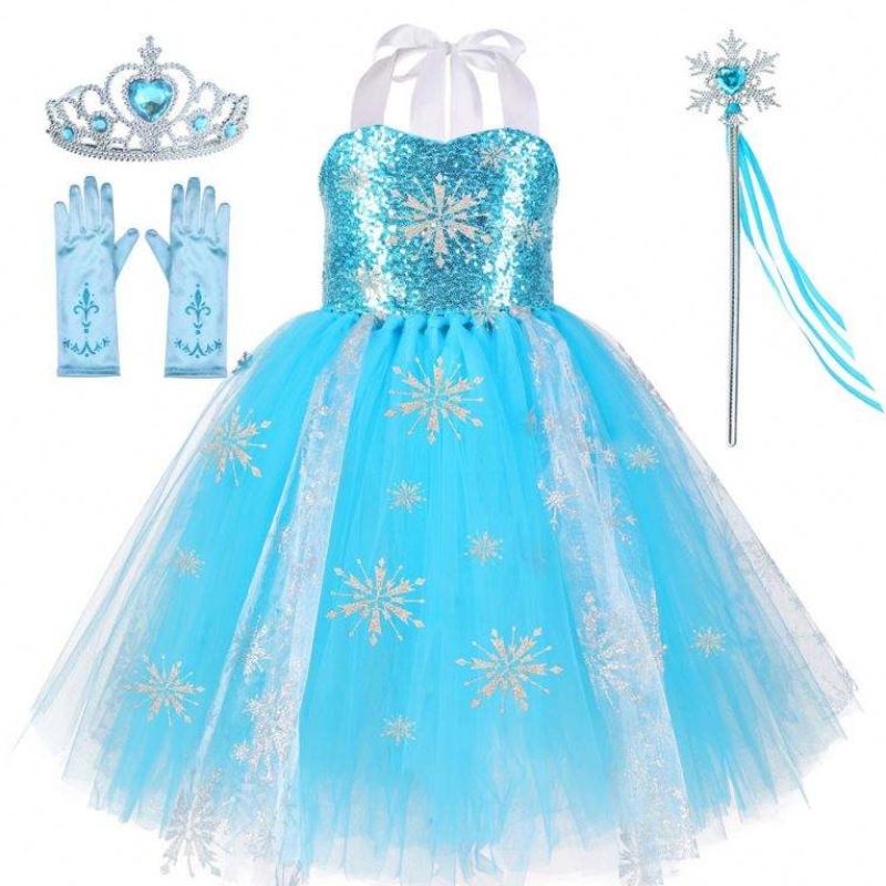 3-11 χρονών φόρεμα μπλε κοστούμι Απόκριες Κορίτσι Unicorn Φόρεμα Princess Dress Tutu Φούστα