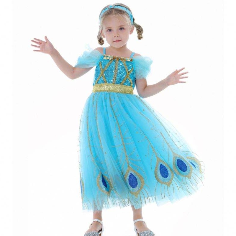 Baige Newjasmine Princess Dress Halloween Cosplay κοστούμι Παιδιά πάρτι φόρεμα BX8140