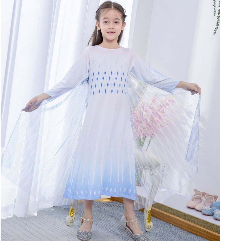 Baige White Princess Elsa Dress Girls Dresses Halloween Κοστούμια για παιδιά TV&Κοστούμια ταινιών