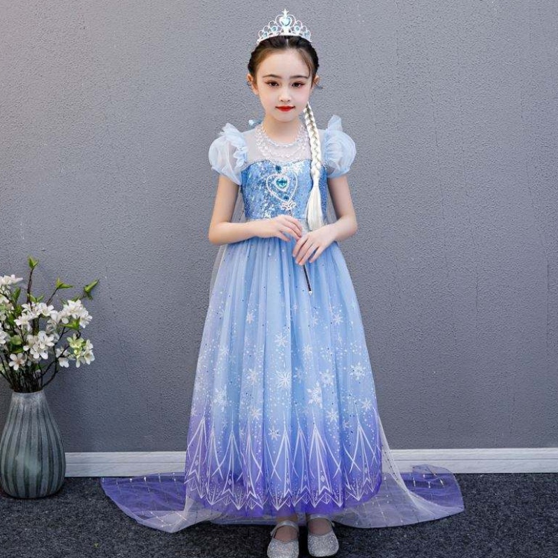 Baige υψηλής ποιότητας Elsa 2 Princess Kids Party Capplay Cosplay κοστούμι κοριτσάκι