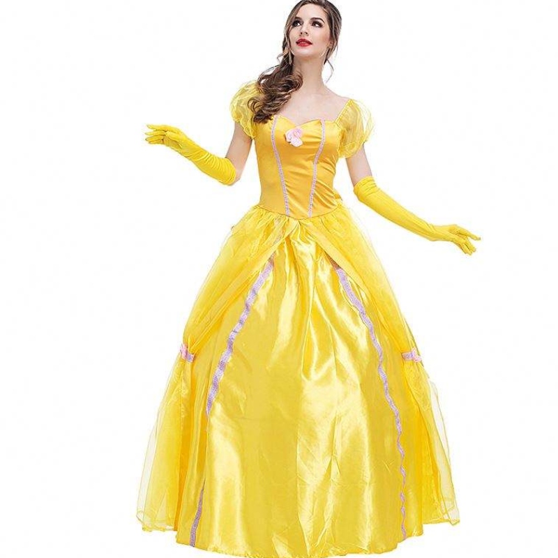 Cosplay belle πριγκίπισσα φόρεμα φορέματα για την ομορφιά και το θηρίο γυναικεία κοστούμια ρούχων