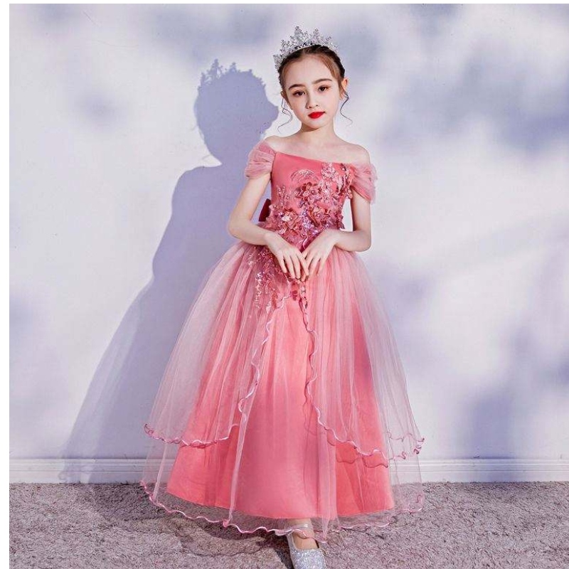 Υψηλής ποιότητας μωρού Designs Boutique Girl \\\\ Grown Dress Western Style για παιδιά βραδινά πάρτι κορίτσι φόρεμα LP-213