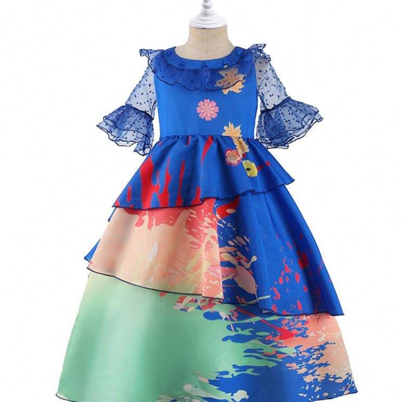 Anime encanto cosplay isabella μοβ φόρεμα κορίτσια πριγκίπισσα κοστούμι παιδιά φανταχτερό φόρεμα καρναβάλι πάρτι παιδιά cosplay