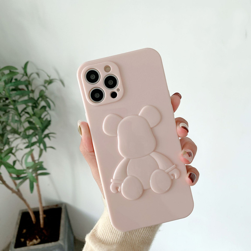Το νέο προϊόν είναι κατάλληλο για το Apple iPhone13Pro Leather Bear Solid Color Mobile Phone Case, η αναβάθμιση του φακού με πλήρη προστασία από γρατζουνιές, κάλυμμα προστασίας κατά της σύγκρουσης