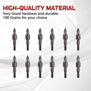 Elongarrow 100 Grain 6 * 8 mm Arrow Fiberglass Arrohead για πρακτική Archer