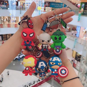 Χονδρικό προσαρμοσμένο καλής ποιότητας μαλακό καουτσούκ 3D PVC Χαριτωμένο μπρελόκ