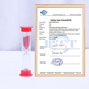 Χονδρική 1 2 3 4 5 λεπτά Πολύχρωμα πλαστικό χρονοδιακόπτη άμμο κλεψύδρα για παιδιά και επιτραπέζια ρολόι άμμου και ζαριών