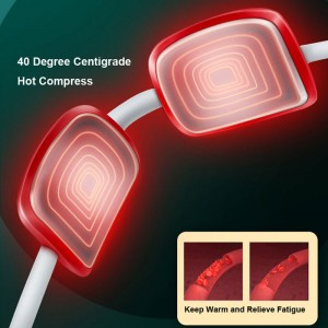 Φορητό ηλεκτρικό μασάζ λαιμού για την ανακούφιση από τον πόνο, το έξυπνο μασάζ λαιμού με μασάζ σημείου σκανδάλης θερμότητας