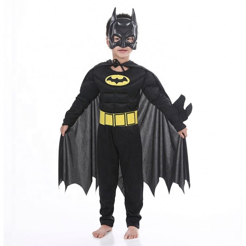 Απόκριες Masquerade Black Bat Muscle Kids Superhero Κοστούμια Τα κοστούμια Bat Man με μάσκα μανδύα