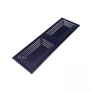 Υψηλής ποιότητας Home Hardware έπιπλα συρτάρι πόρτα μαύρο μέταλλο αλουμίνιο CNC τραβήξτε λαβή