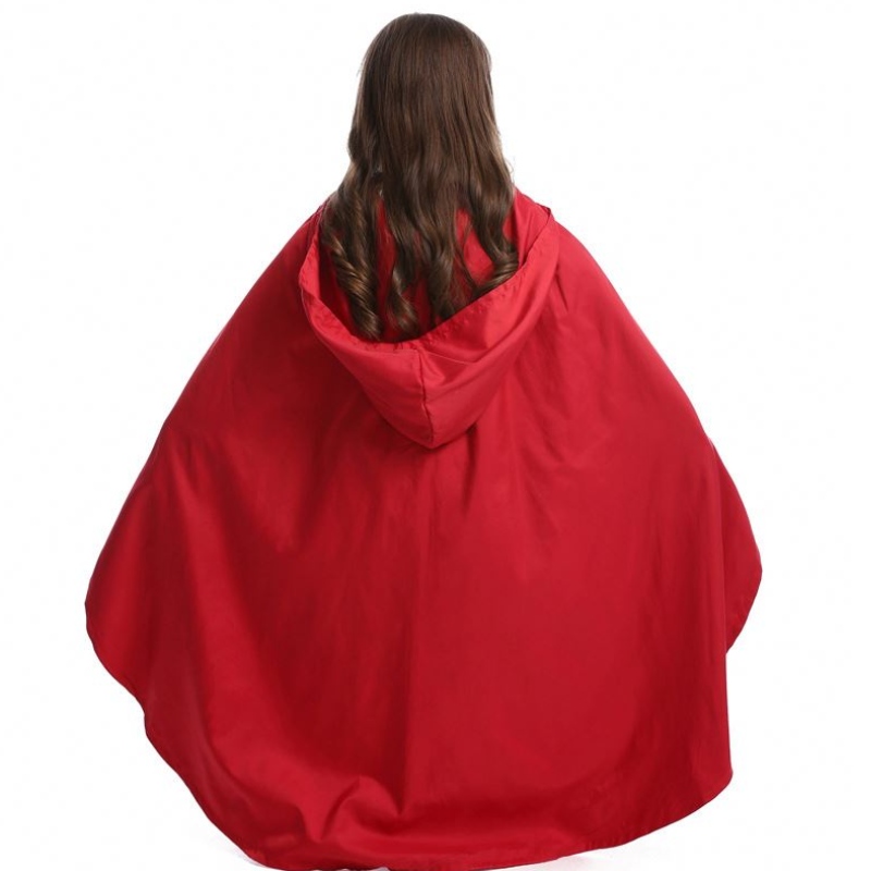 Απόκριες Purim Γυναίκες κορίτσι κλασικό μικρό κόκκινο ιππασία κοστούμι κοστούμι φόρεμα Cape Fantasy Fancy Dress
