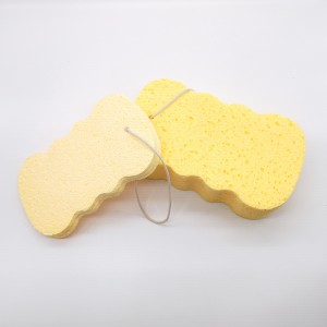 Βαμβάκι ξύλου πολτού λουτρού που ενυδατώνει το μπάνιο Ισχυρό σφουγγάρι λουτρού απολύμανσης Ξύλο πολτού κυτταρίνης