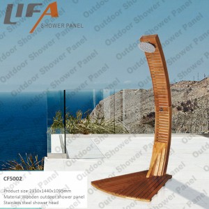 υπαίθρια επιτροπή ντους Ξύλινη εξωτερική επιτροπή ντους, επιτροπή ντους κήπων, ελεύθερο υπαίθριο ντους