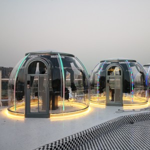 3.5 μετρητών Διαφανής γεωδαιτική υπαίθρια σκηνή θόλων σκηνών θόλων κατασκήνωσης πολυτέλειας για το ξενοδοχείο θέρετρων, κατασκήν...