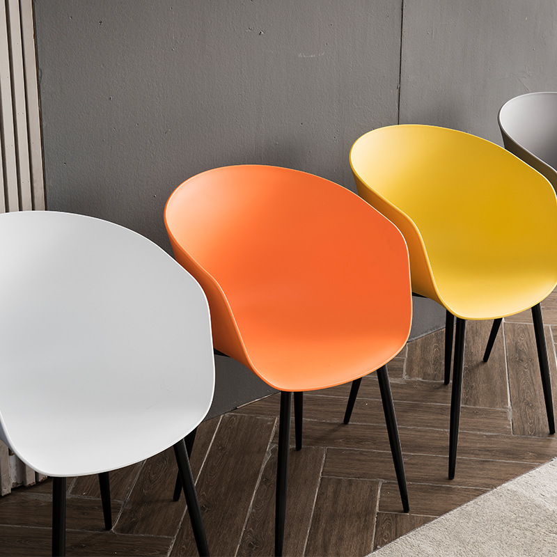 Σύγχρονη ιταλική γαλλική στυλ υψηλής ποιότητας πλαστική καρέκλα φαγητού κουζινών κοχύλι για τραπεζαρία
