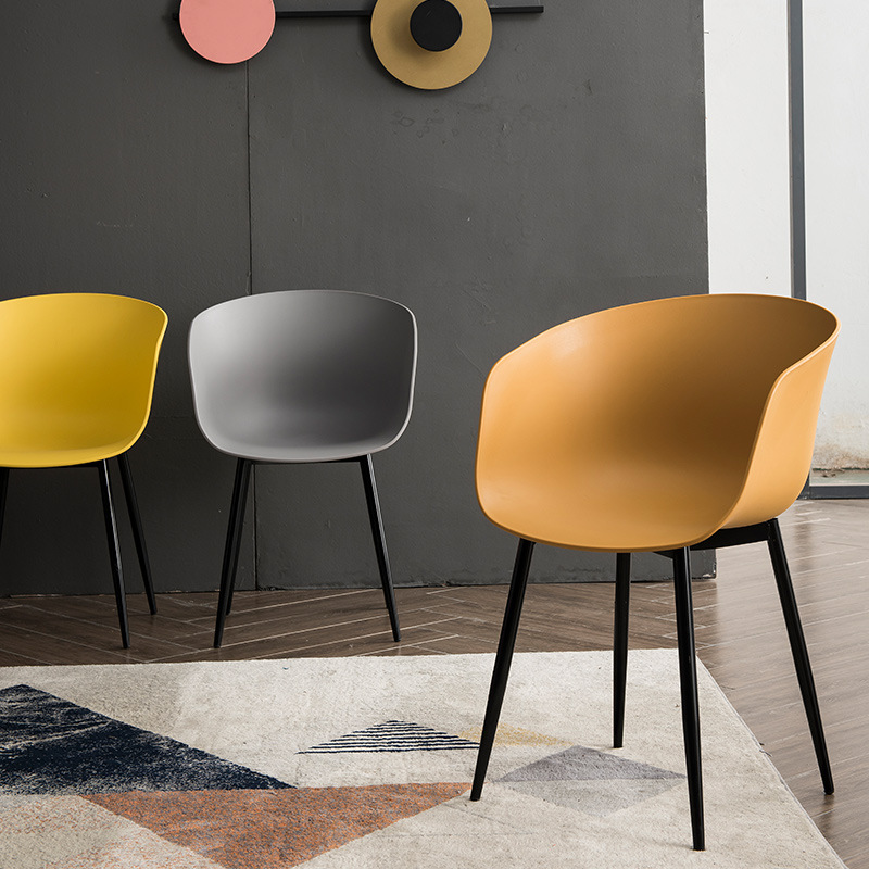 Σύγχρονη ιταλική γαλλική στυλ υψηλής ποιότητας πλαστική καρέκλα φαγητού κουζινών κοχύλι για τραπεζαρία