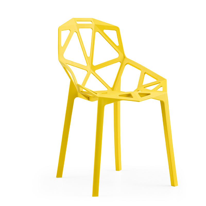 Για εσωτερική εξωτερική απλή σχεδίαση μοντέρνα εμφάνιση καμπύλη πλάτη πλαστικές καρέκλες τραπεζαρίας