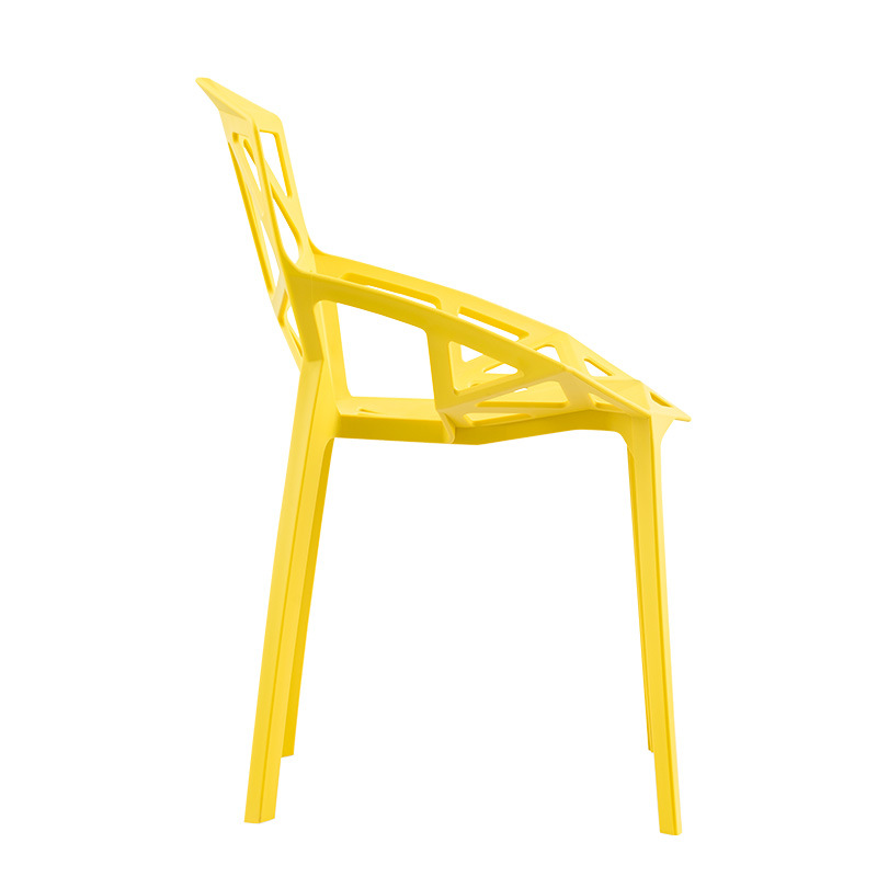 Για εσωτερική εξωτερική απλή σχεδίαση μοντέρνα εμφάνιση καμπύλη πλάτη πλαστικές καρέκλες τραπεζαρίας