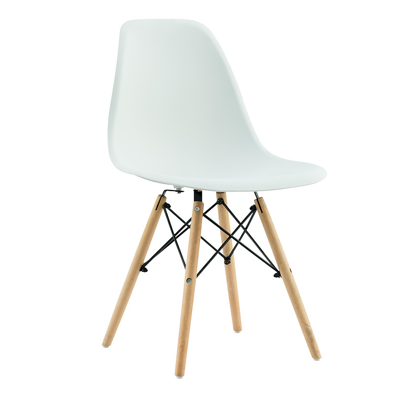 Εξαιρετική σκανδιναβική έπιπλα σπίτι πλαστικό δερμάτινο μαξιλάρι ξύλο καρέκλες τουλίπ