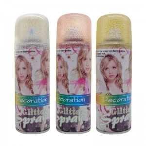 Χρώμα μαλλιών Μαλλιά ψεκασμού και σώματος Glitter Dispenser Powder Spray Glitter Hair Spray