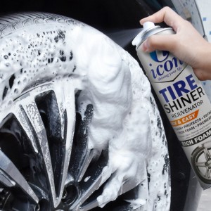 Το Tire Shiner Foaming Clean προστατεύει ανανέωση πλούσιου αφρού διαπερνά αντικείμενα φροντίδας αυτοκινήτων